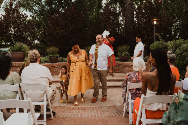 Photograph of a wedding ceremony