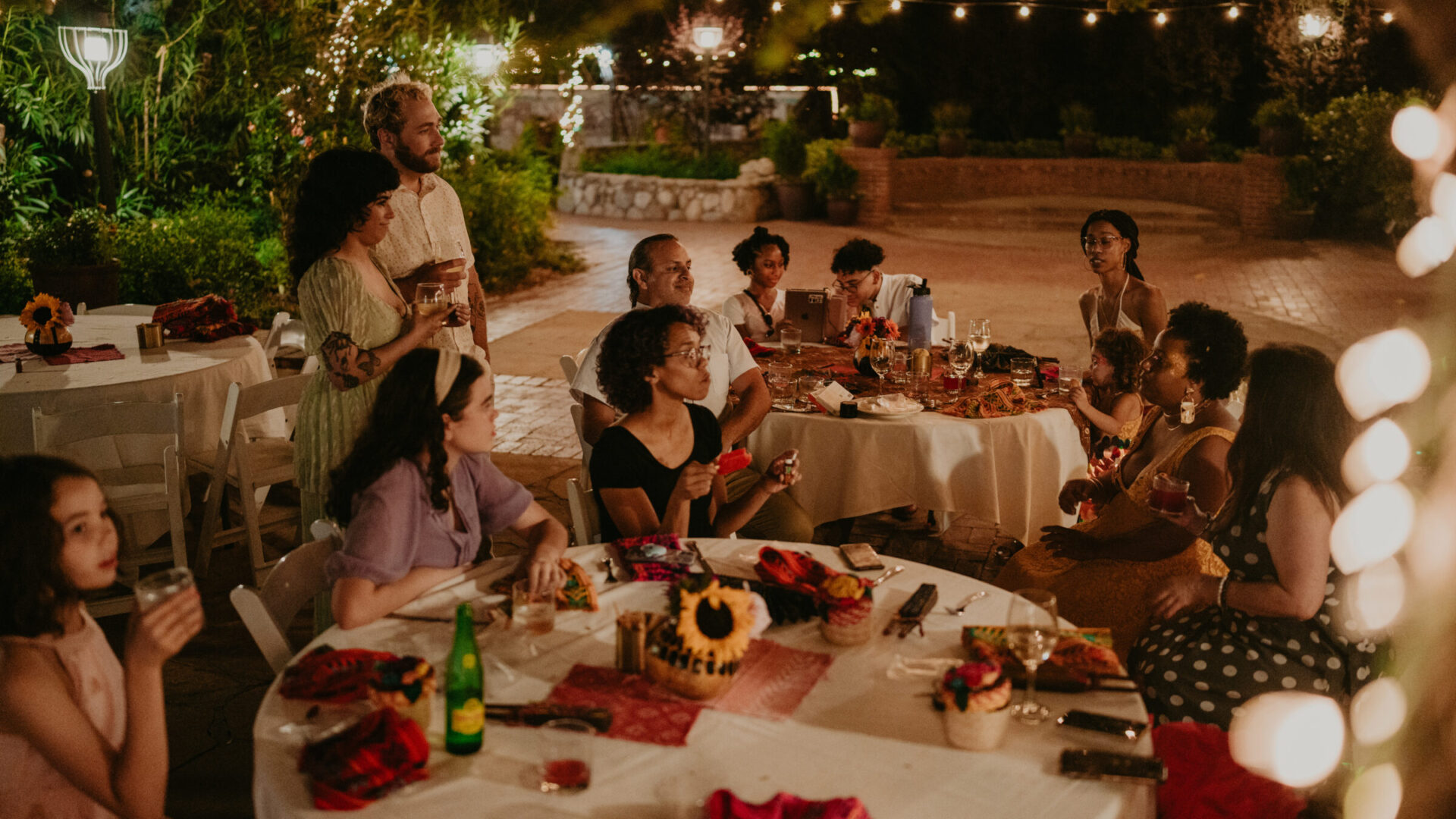 Photograph of guests at an event