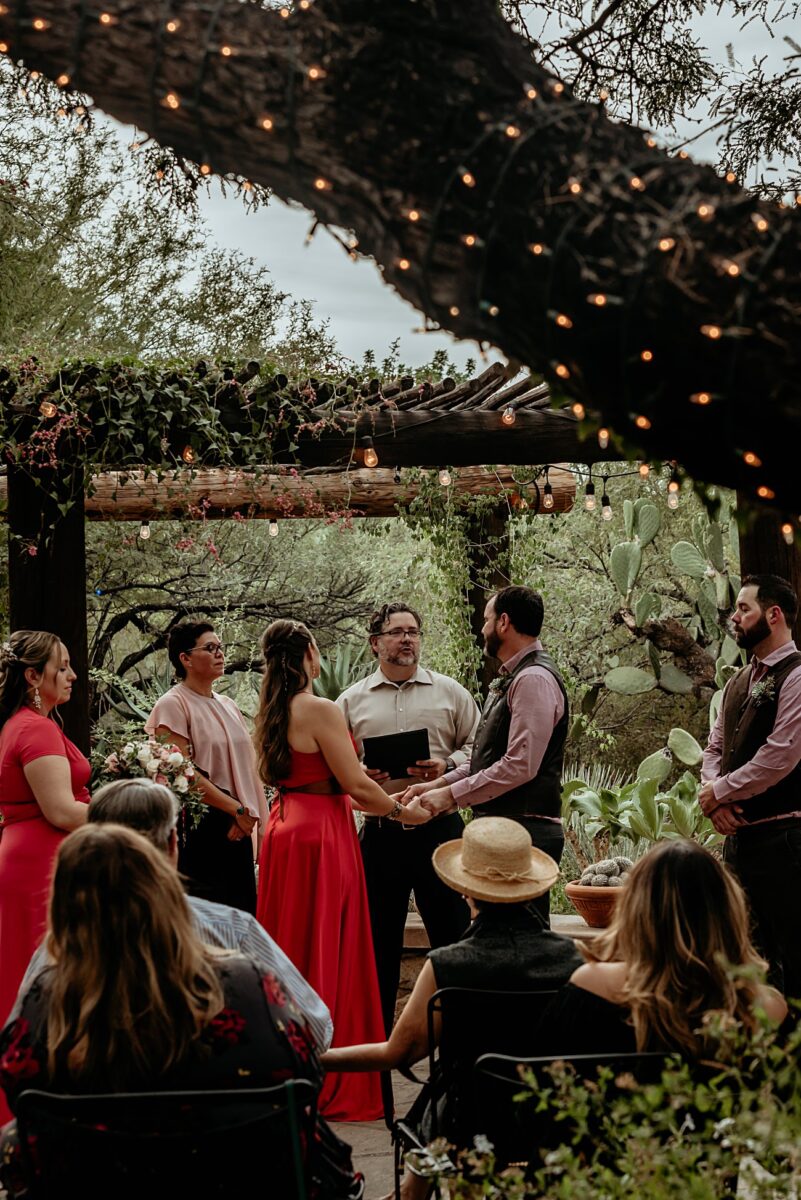 Photograph of a wedding ceremony