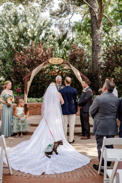 Photograph of a wedding ceremony